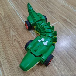 Electric Mechanical Shark Fighting Bone Car Children's Music Light Twisting Crawling Scorpion Crocodile Boy Puzzle Toy