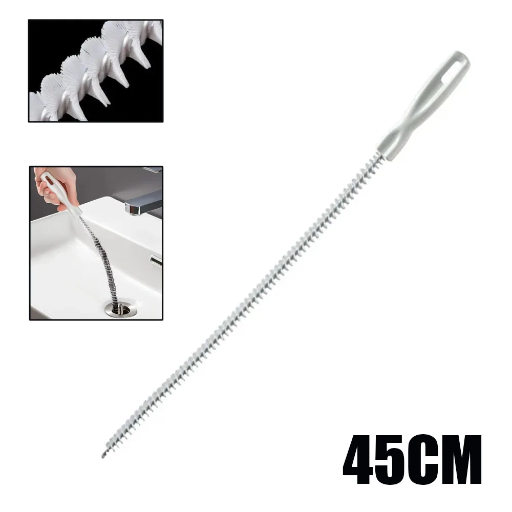 45cm Kitchen Sewer Hair Household Pipe Dredging Extractor Bathroom Accessories Bendability Sewer Cleaning Tools