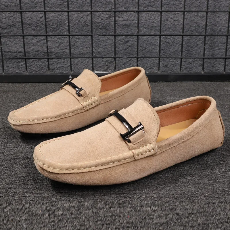 Fashion Colorful Men Casual Moccasins Loafers Khaki Male Business Office Shoes Driving Shoes for Men Plus Size 46 47 48