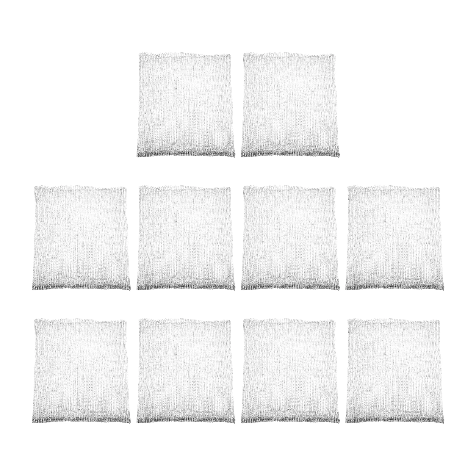 10Pcs 16.7x15.9in Open Metal Mesh Bags Plant Root Protection Wire Mesh Basket Prevent Moles Field Mice Corrosion resistant