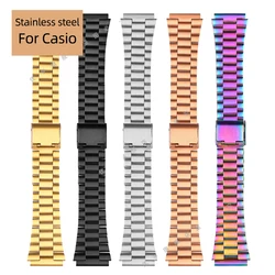 13MM 18MM Stainless steel watchband For Casio a168w/A158W MRW200/AEQ-110/A159/A168/A169/B650/AQ230 Series Metal Bracelet Strap