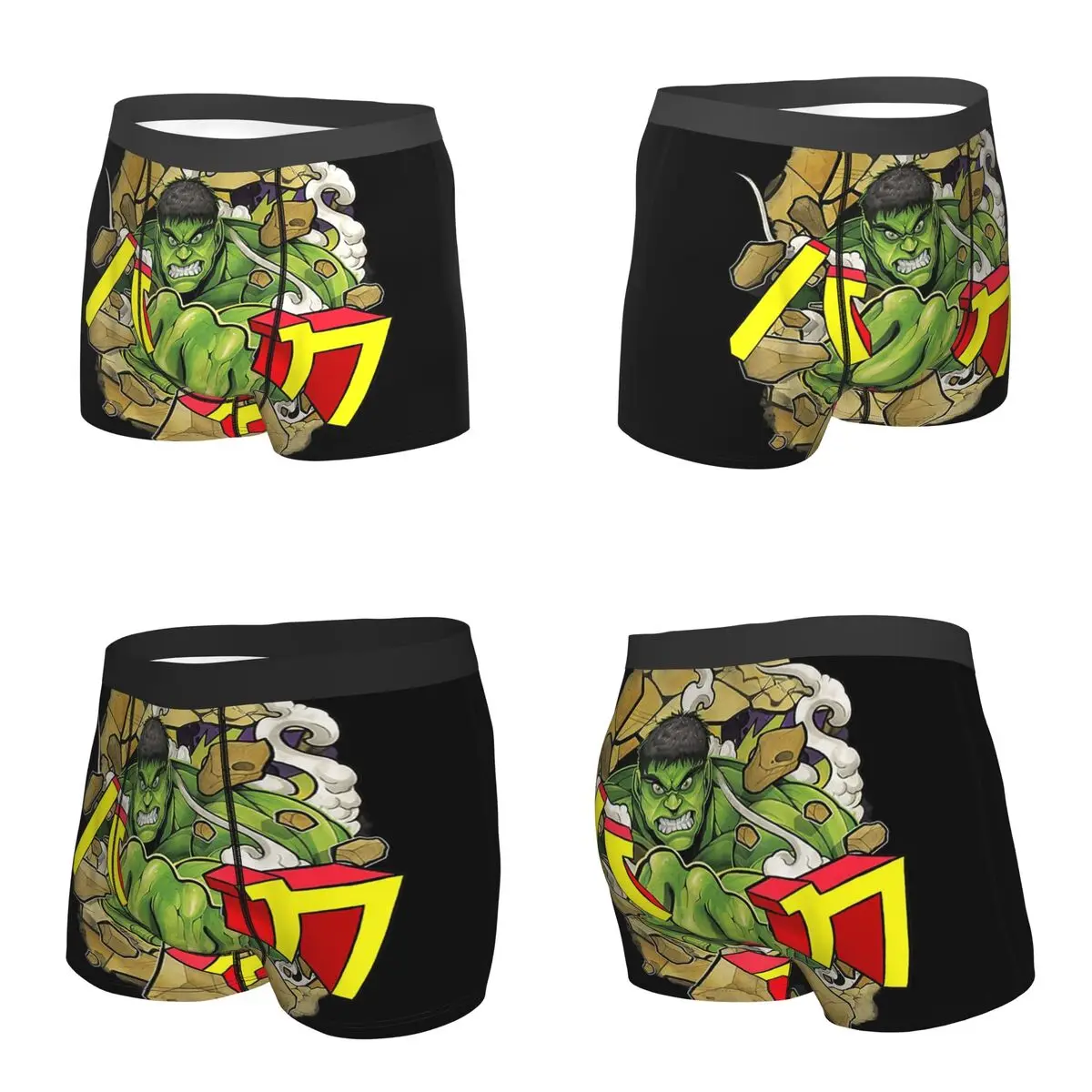 Boxer Underpants Shorts Hulk Incredible Dad Panties Men's Soft Underwear for Homme Man Boyfriend Gifts