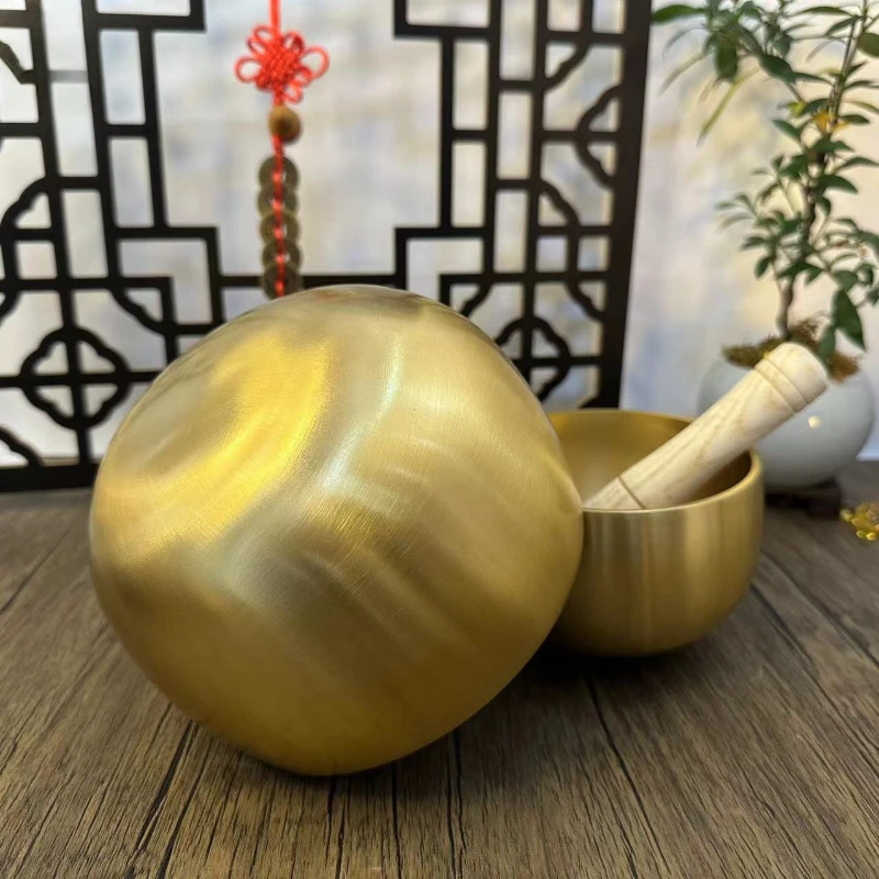 Nepal Brass Singing Bowl Meditation Yoga Sound Bowl Sound Healing Therapy Percussion Instrument Handmade Decorative Bowls