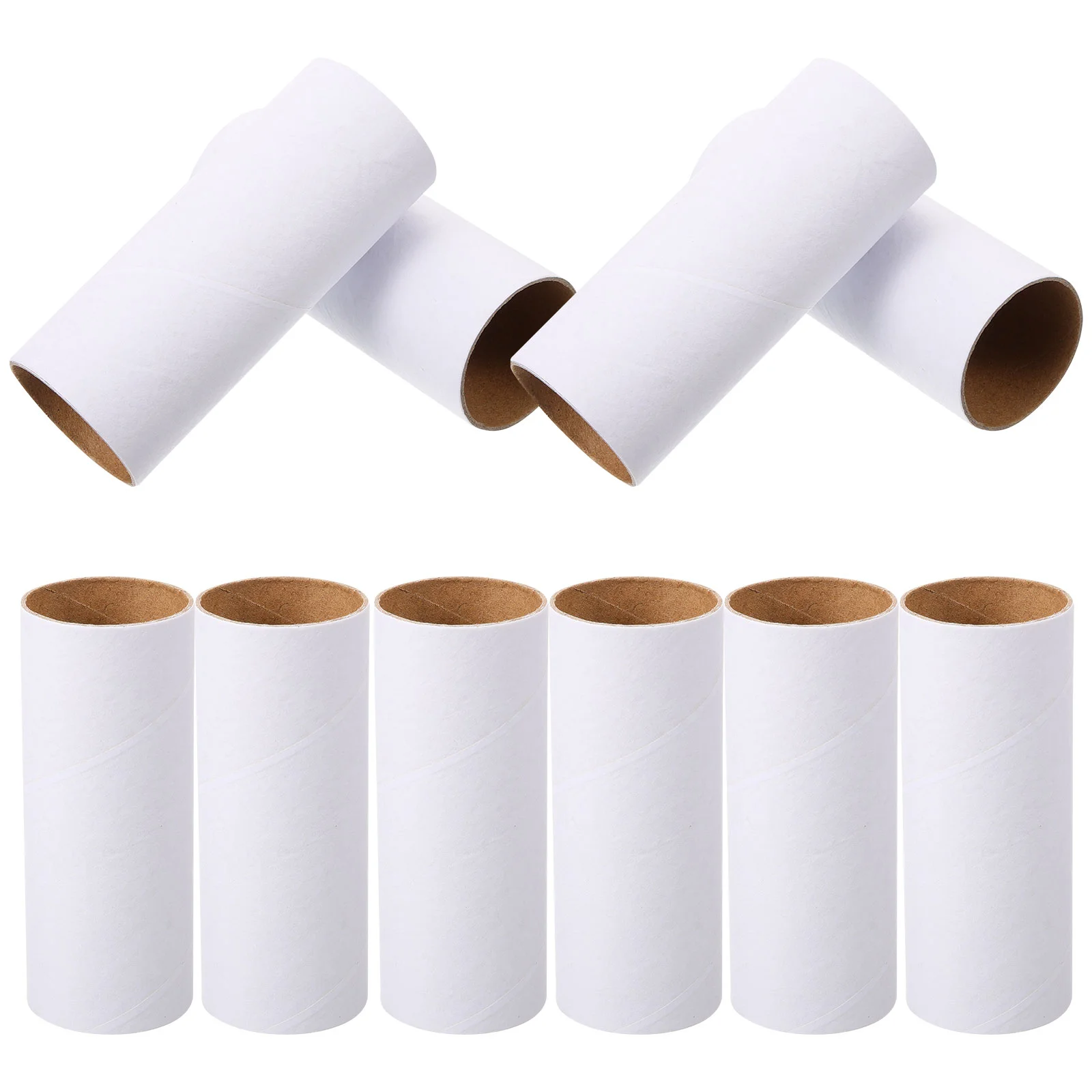 

10 Pcs Paper Roll Round Cardboard Tubes DIY Craft Cylinder Christmas Supplies For Crafts