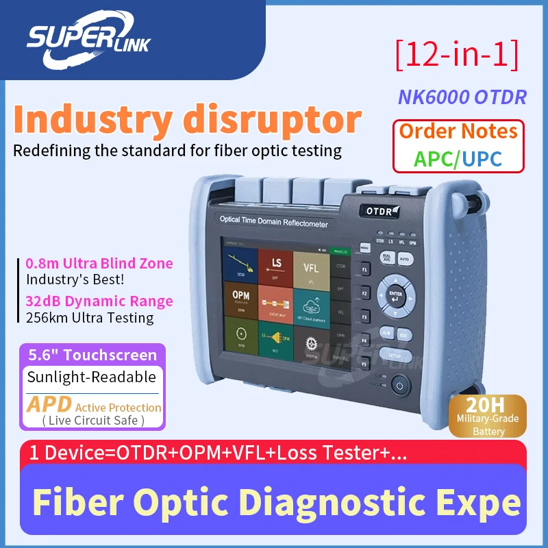 

NK6000 OTDR Reflektometer, OTDR Tester, OTDR Micro Machine, Handheld, Smart Single Mode, Customized