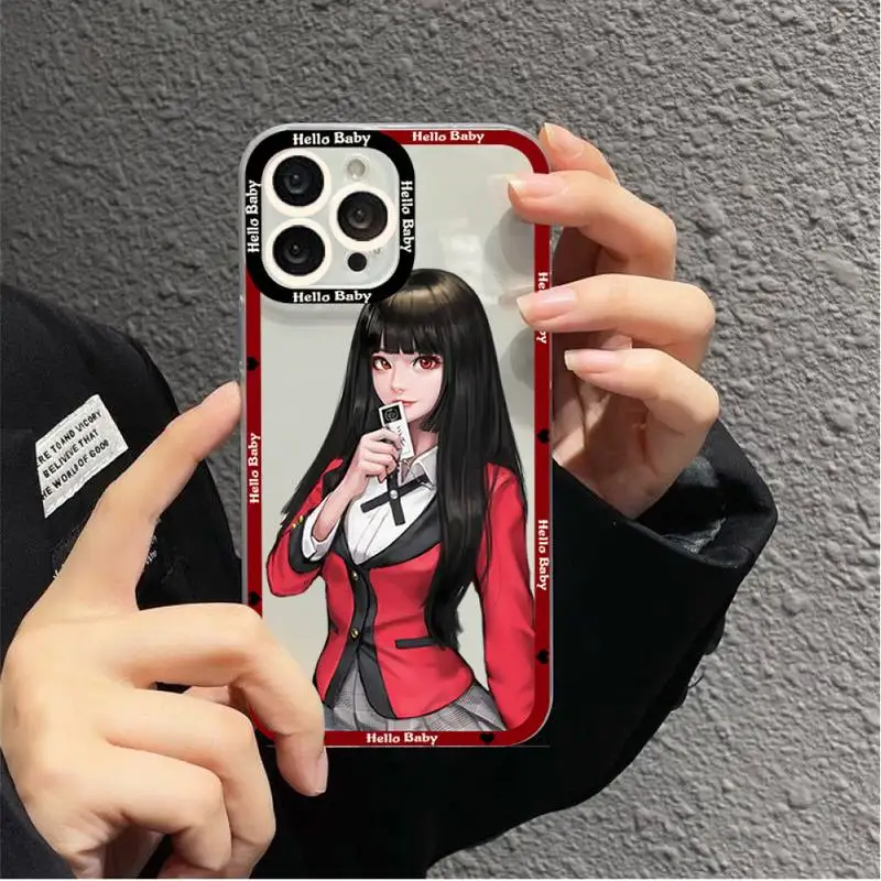 Japońskie anime Kakegurui Jabami Yumeko Etui na telefon do iPhone 11 12 13 Mini Pro Max 14 Plus Pro Max Obudowa