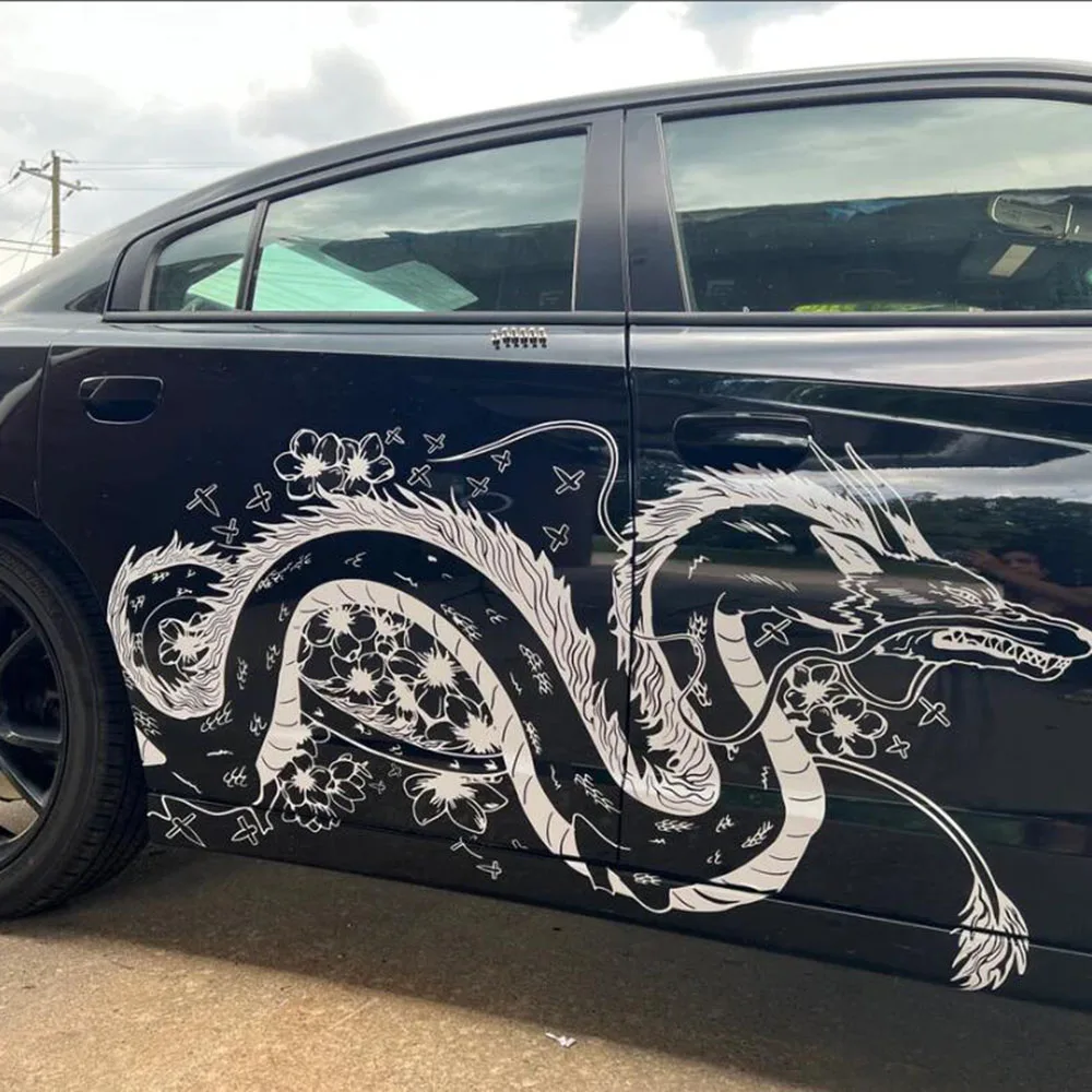 

Large Anime Dragon Truck Car Sticker Decal Hood Door Body Side Manga Animal Vinyl for Bumper Jeep Ford