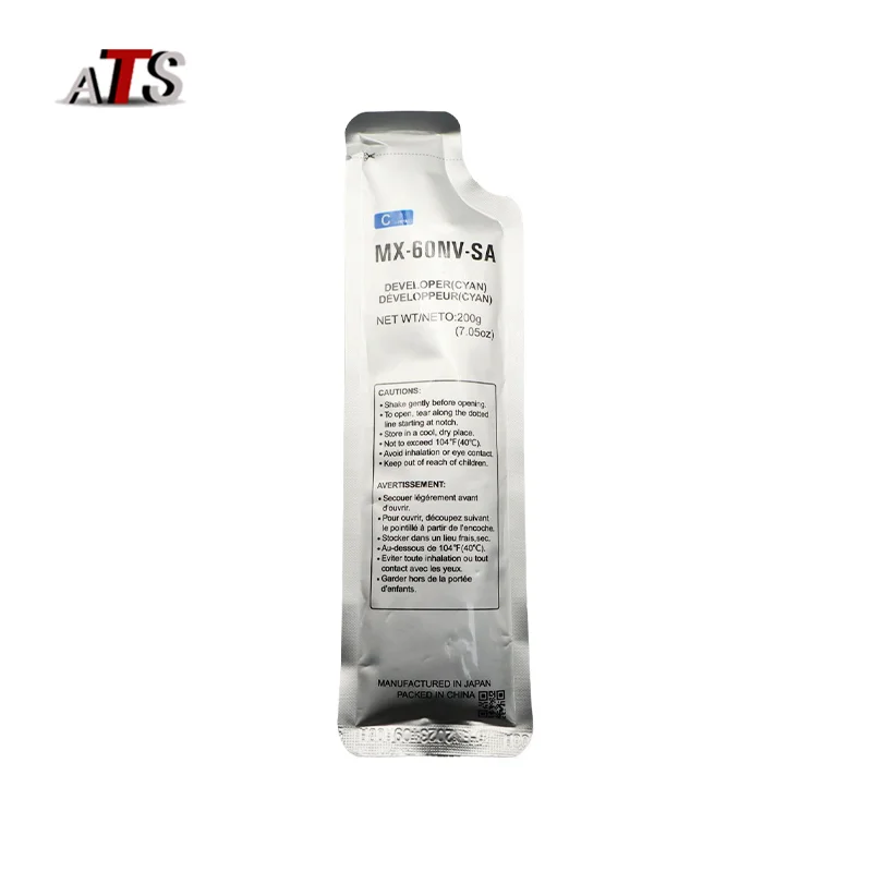 1PCS MX61 MX60 Developer Powder For Sharp MX3081 4081 5081 6081 2621 3121 MX3070 MX60NV MX61NV Copier Parts