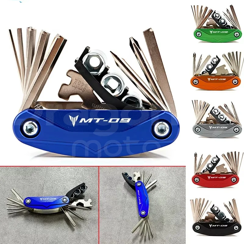 

Для YAMAHA MT09 MT 09 MT-09 FZ09 TRACER 2014-2022 2023 2024+ аксессуары для мотоцикла портативный инструмент с ЧПУ ремонтный набор отверток
