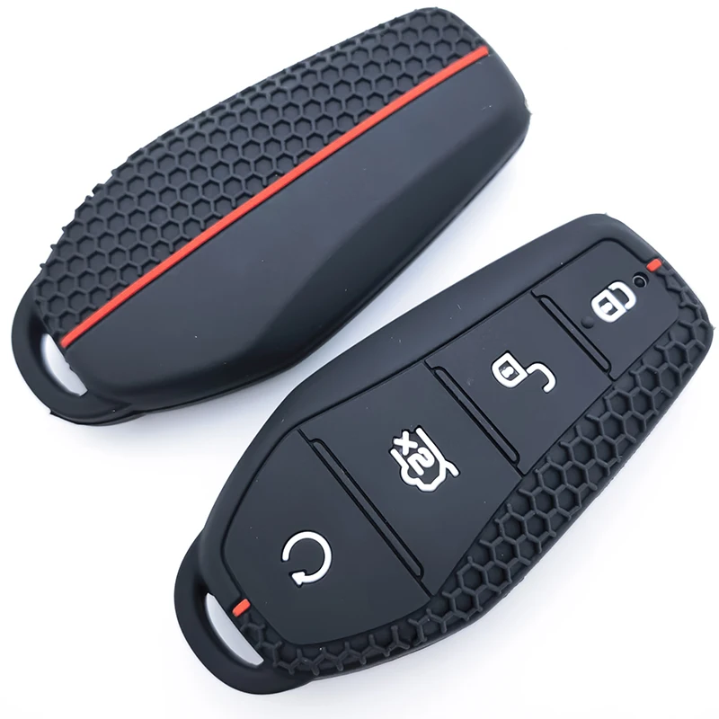 Funda de silicona para llave remota de coche, carcasa FOB para BYD Atto 3 Han EV Dolphin Song PRO Max Tang DM Yuan Dolphin E2 Qin PLUS