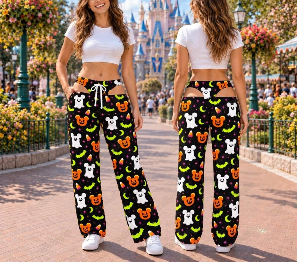 Personalized Funny Halloween Pajama Pants Pumpkin Spooky Men Women Lounge Pants Funny Fake Underwear Halloween Novelty Gag Gift