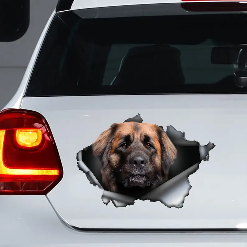 Leonberger magnet, leonberger decal , leonberger sticker, fridge magnet