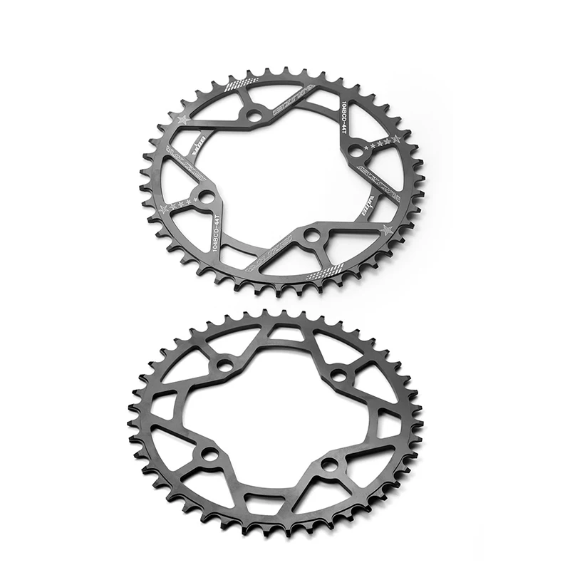 WUZEI 104 BCD Bicycle Chainring 30/32/34/36/38/40/44/42/46/48/50/52T Narrow Wide Chain Wheel Single Tooth Plate for MTB Bikes