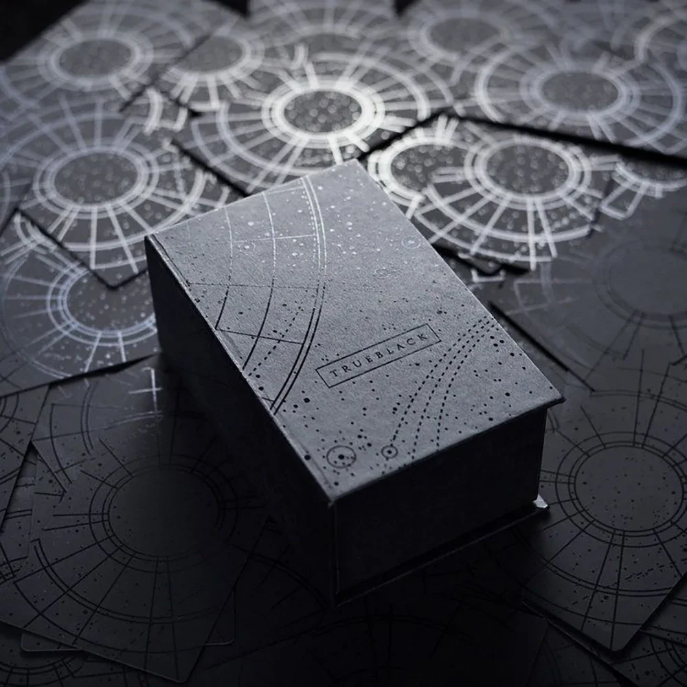 بطاقات التارو السوداء Vetro Cards Tower Board Game Cards taluo جماليات ألعاب لوحة أوراكل الناعمة #6