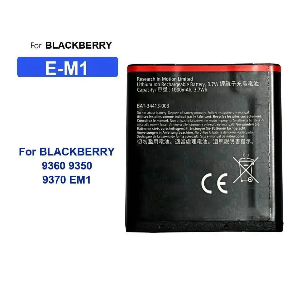 

E-M1 для Blackberry 9360 9350 9370 EM1 Nan, хорошая низкотемпературная батарея для мобильного телефона