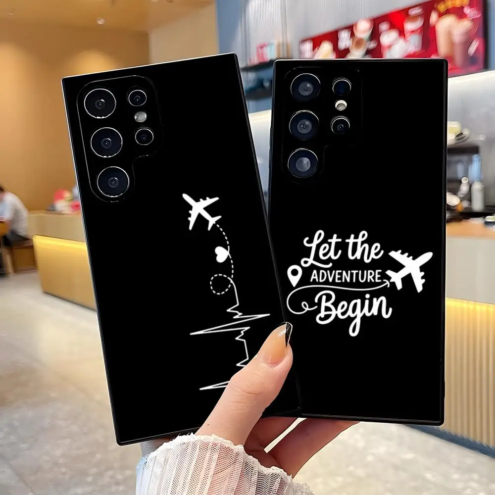 Flight Travel Phone Case For Samsung S26 S25 Edge S24 S23 S22 Ultra Plus Fe A57 A37 A17 A56 5G Silicon Cover