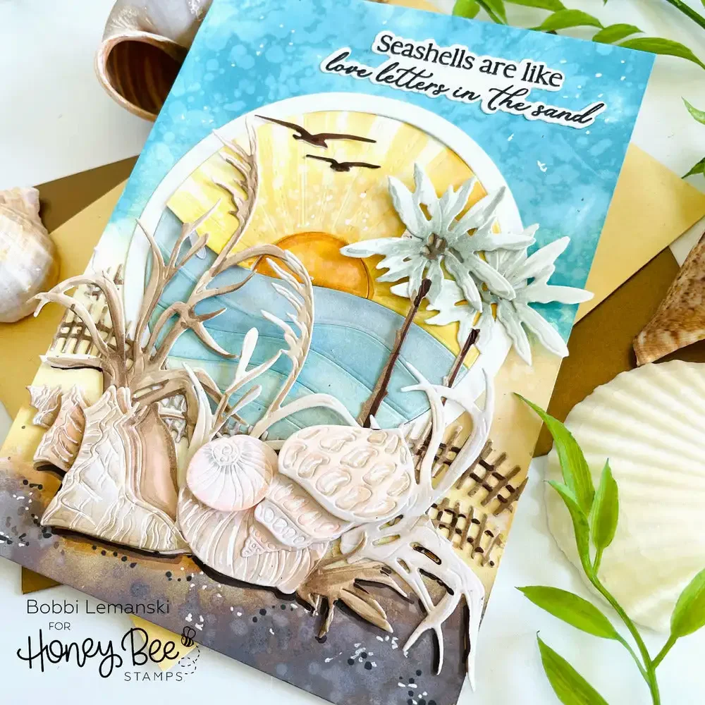 New Flower Ocean Sunrise Wedding Clear Stamps Metal Cutting Dies Hot Foil Scrapbook Paper Card Album Diy Craft Decoration
