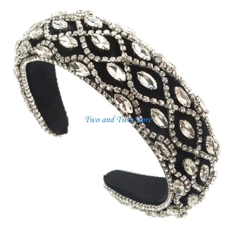 

HX6F Wide Brims Baroque Headbands for Girl Casual Makeup Washing Face Headbands