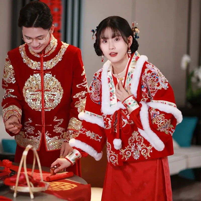 

New elegant and fashionable Chinese-style toasting clothing