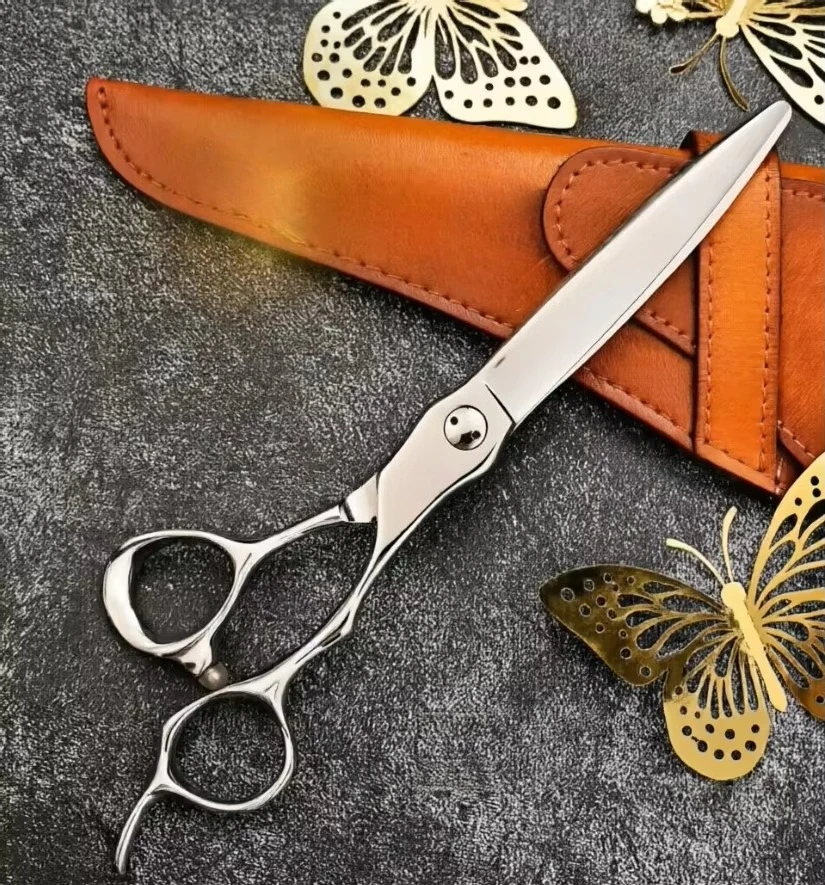 Japanese  7-inch Professional Ultra-Sharp Soft Smooth Cut Well-Rounded Blade Haircutting Flat Shears