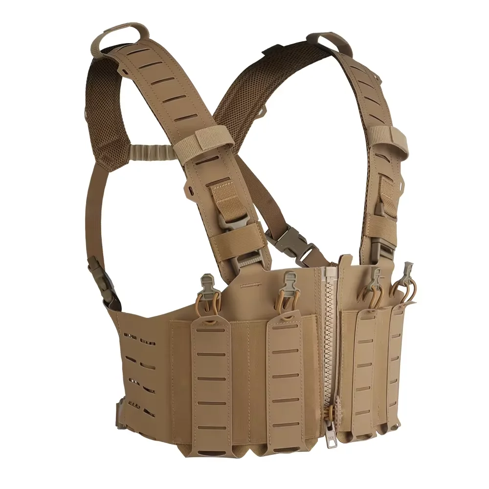 MOLLE Tactical Molle Chest Mount, Hunting Vest, Split Chassis, M4 and AR, Magazine Bag, Hunting Airsoft Vest