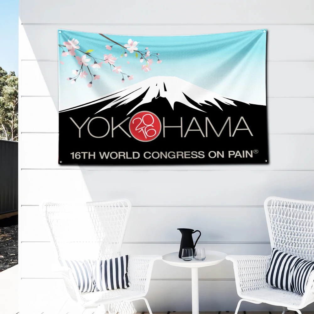 3x5 Ft Car Tires Yokohamas Flag Polyester Digital Printing Banner for Garage Wall Art Out Door Decoration With Brass Grommets