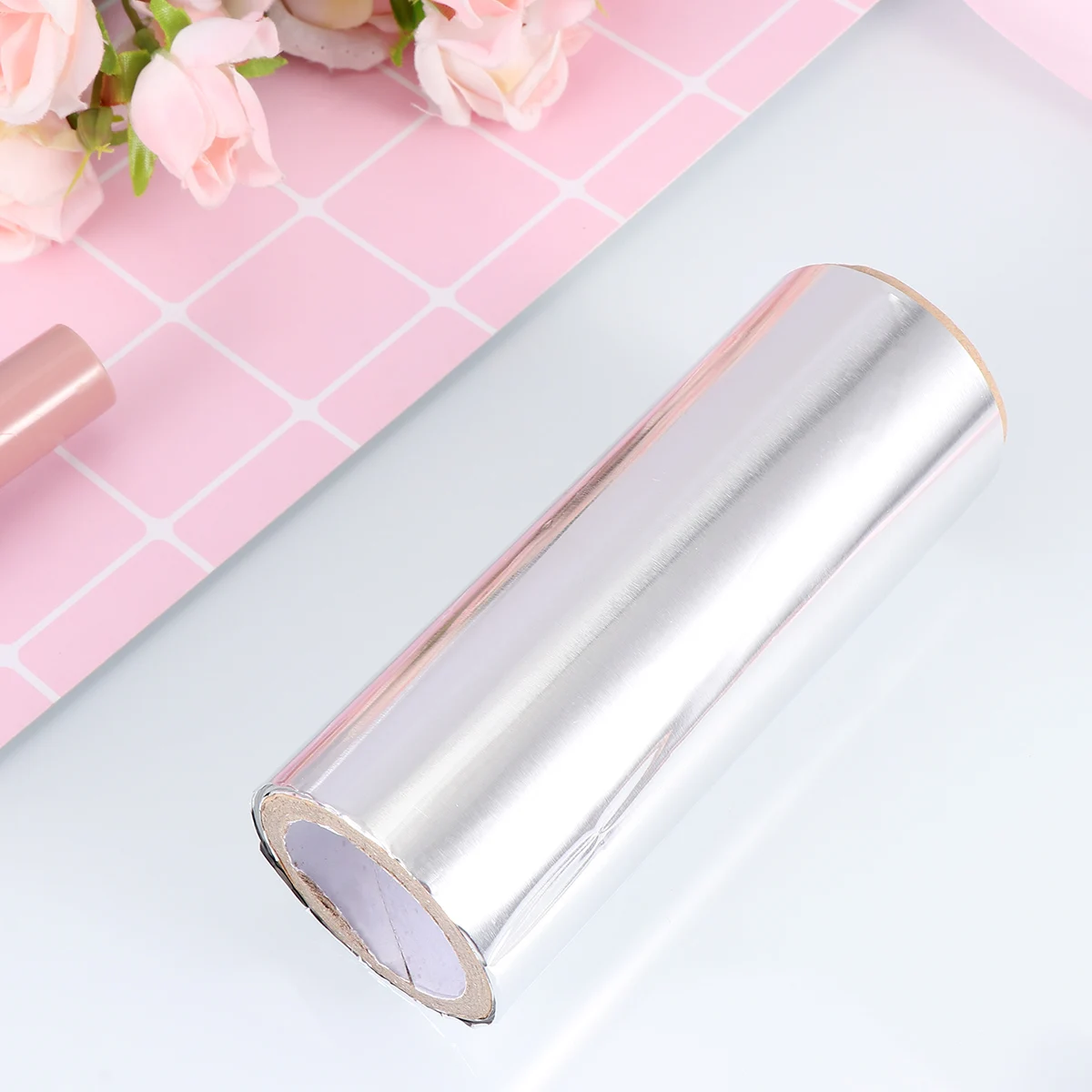 

1 Roll 12Cm Width Thickened Hairdressing Perm Coloring Tin Salon Barber Shop Diy Styling Silver Wrapping For Hair Salon