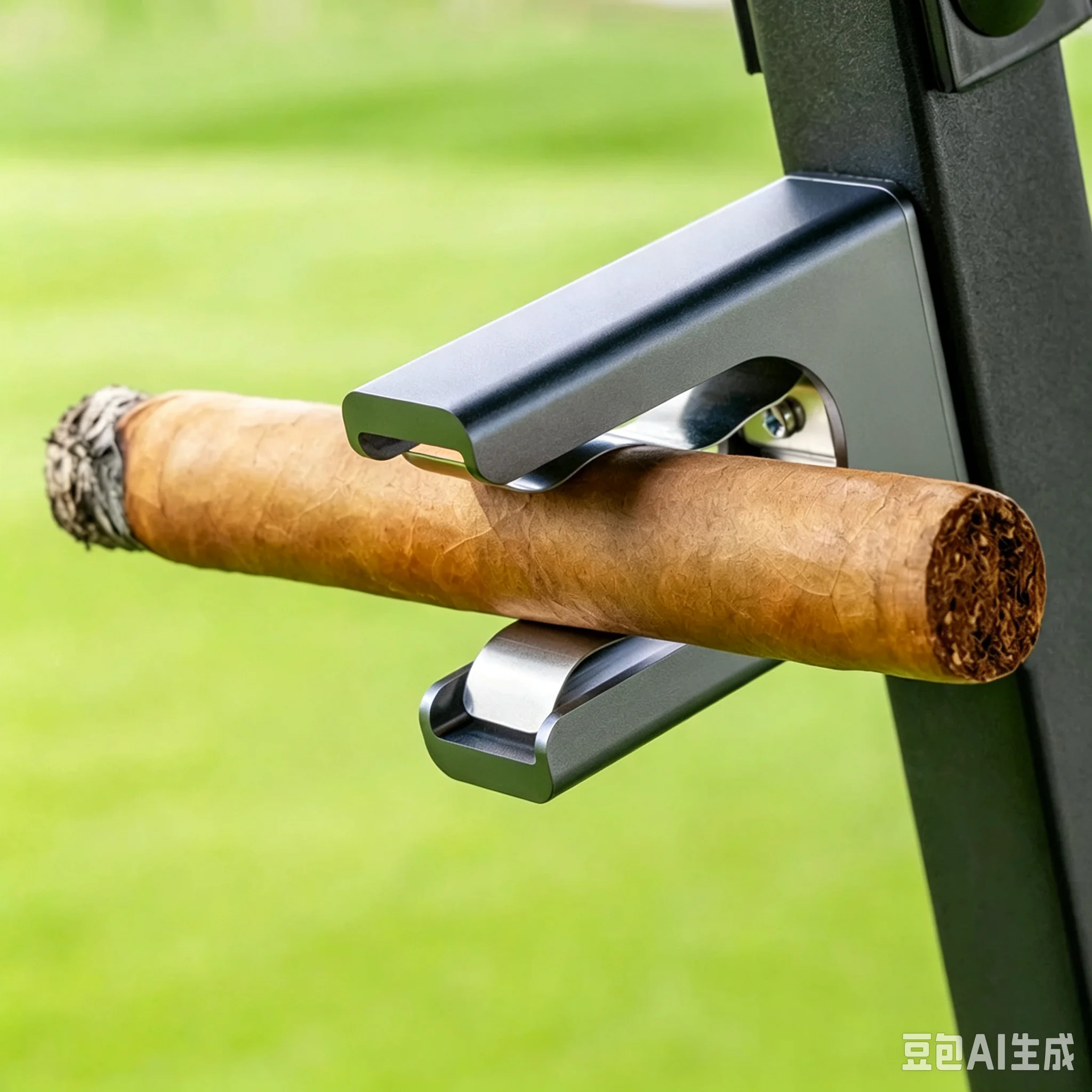 Premium Adjustable Metal Golf Cigar Holder with Magnetic Base and Elastic Strap – Trending Cross-Border Best-Seller