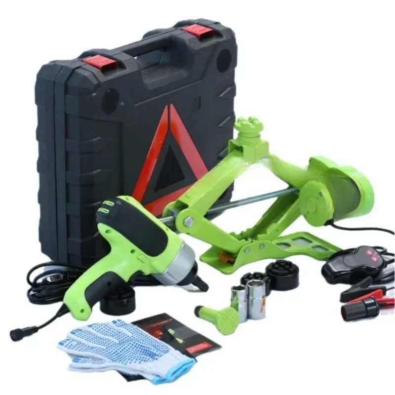 

12V electric scissor jack electric wrench set car repair tire replacement car SUV commercial vehicle universal