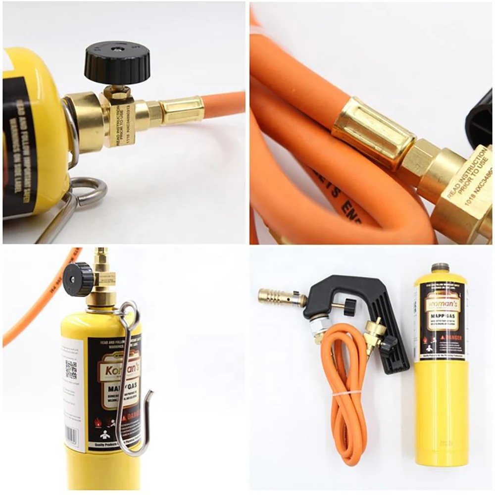 High Temperature Resistant Brass Welding Torch Map Gas Propane Flame Gun Valve Gas Welding Welding Flame Retardant Welding Gun