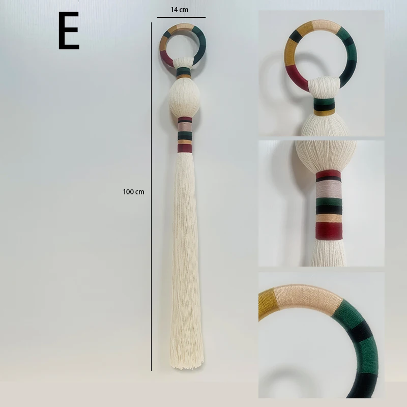 Boho-Makramee-Kugel zum Aufhängen, handgewebt, einzigartige Wandskulptur, moderne organische Kunst für Wohnzimmer, Schlafzimmer, Heimdekoration – Detail 8
