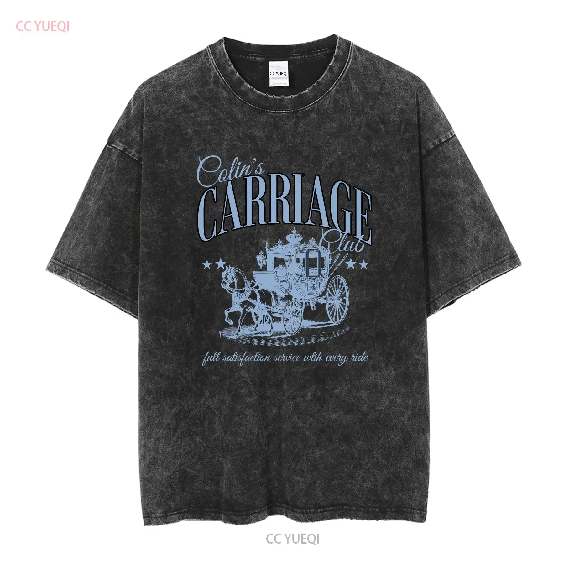 Colin Carriage Club T Shirt Penelope Fan Season 3 Lady Featherington Polin Social Book Inspired Gossip Cute vintage Washed