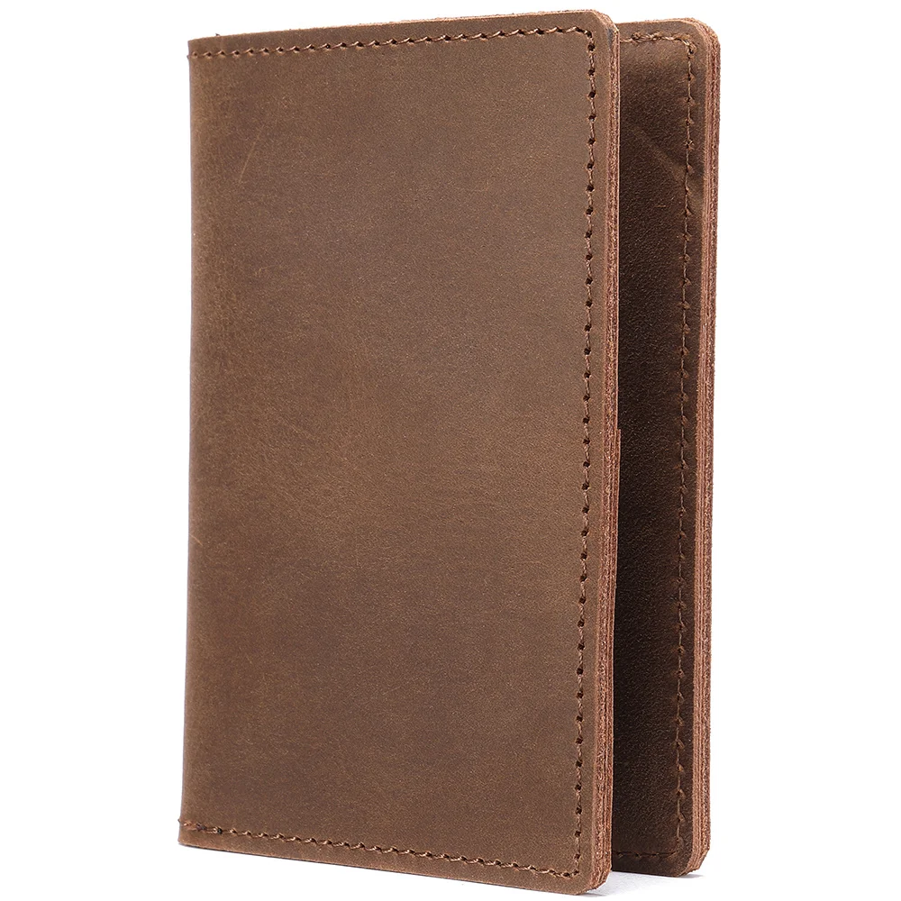 Men Wallet Vintage Genuine Leather Frosted Long Wallets Male Purse ID Card Holder Money Bag Luxury Slim Pouch Hand Clutch