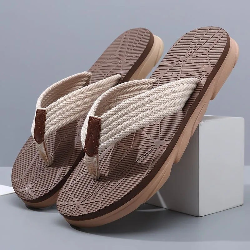 Wear Resistant Shock Absorbing Flip Flops Men Quick Dry Beach Sandals Anti Odor Thick Bottom Slippers Summer Outdoor Water Shoes