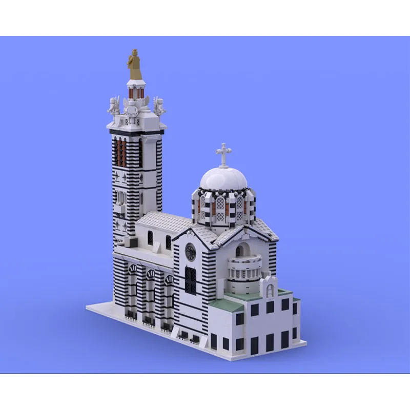 MOC-195588 مدينة جيودا كاتدرائية عرض الشارع اللبنات نموذج، 4070 أجزاء، الكبار، الأولاد، لعبة عيد ميلاد الأطفال هدية #2