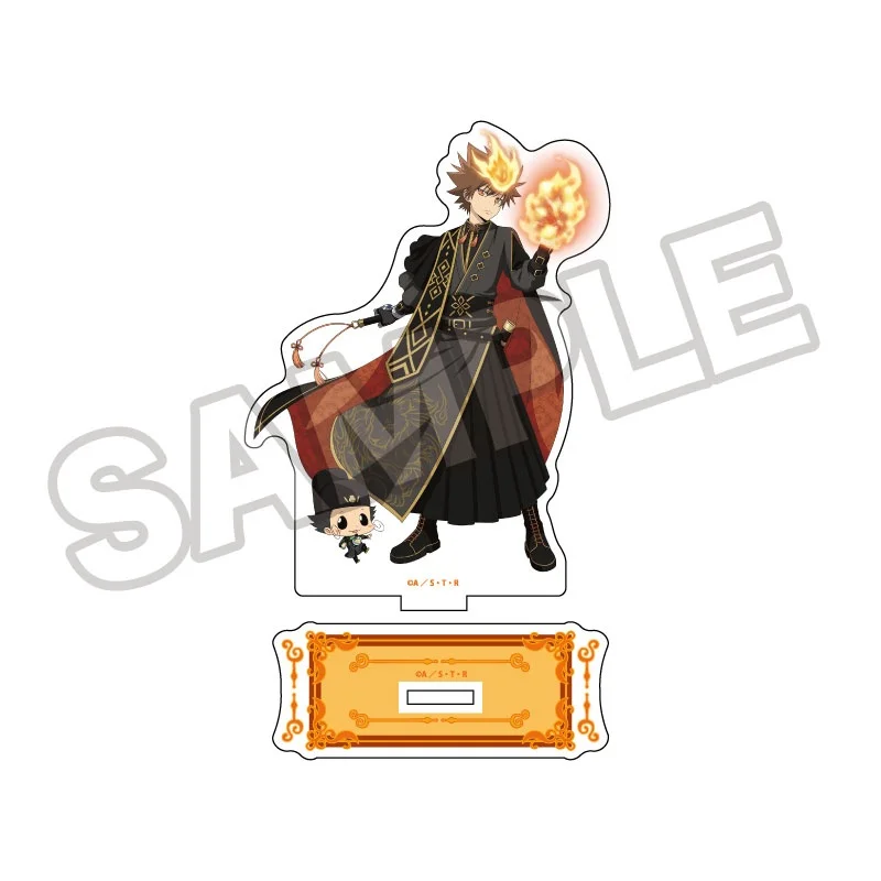 Katekyō Hitman Reborn! 15CM Popular Anime Character Acrylic Stand Figure Cool Desk Ornament Cosplay Prop Gift for Fans Keychain