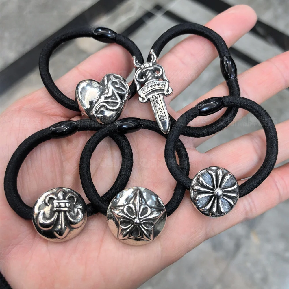 Punk Simple Retro Scout Flower Sword Hair Ties Cross Headbands Hair Accessories Hairpins Hairbands Decorative Hair Ornaments