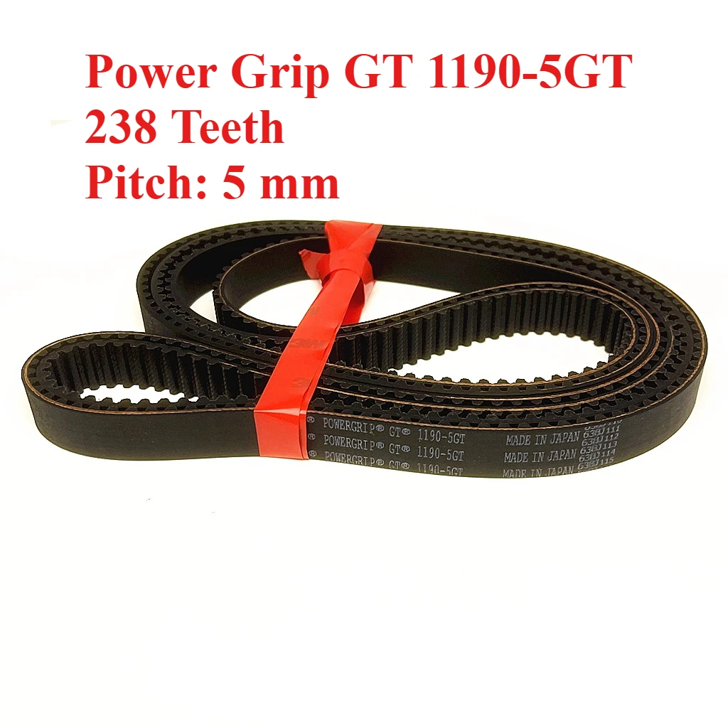 Power Grip GT 1190-5GT 238 Teeth Pitch: 5 mm Timing Belt  Robot 3D Printer Engraving Machine Centrifuge Neoprene Drive Belt