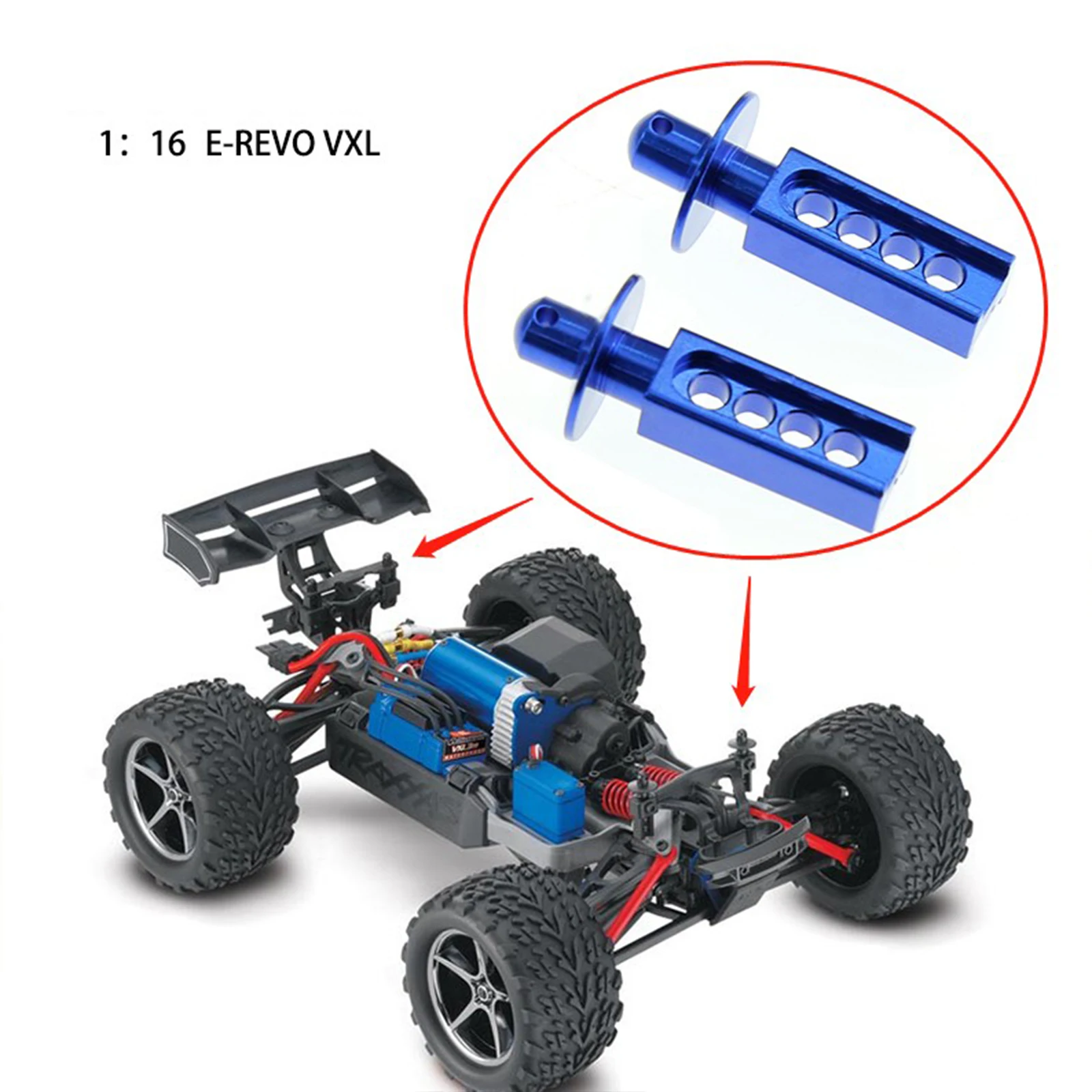 RC Car Front Shell Fixing Column for 1/16 Mini E-Revo Mini Slash Aluminum Alloy Body Post Simulation Model Car Parts