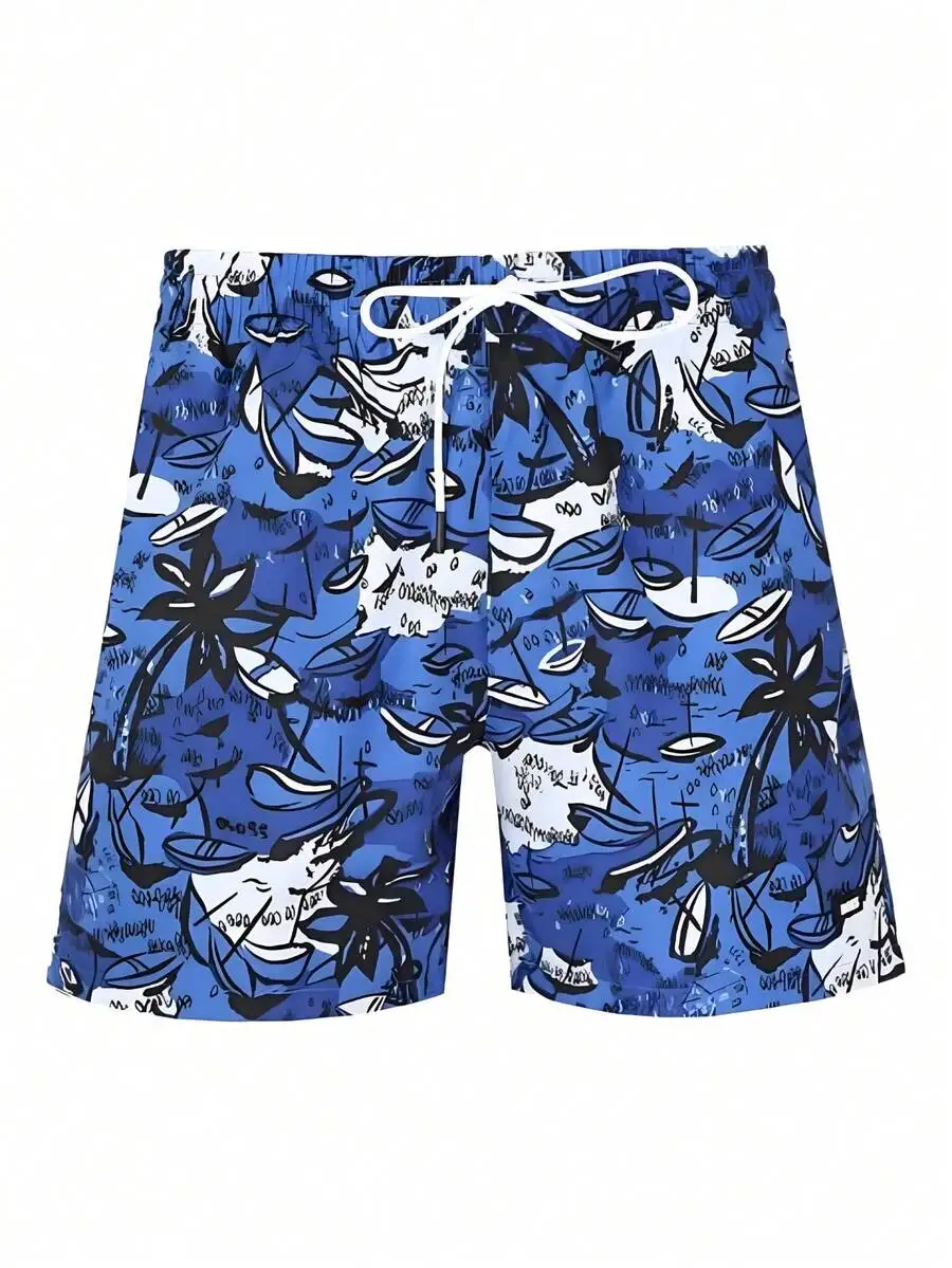 

Mens Printed Casual Shorts For Swimming Surfing Fitness Holiday Waterpark