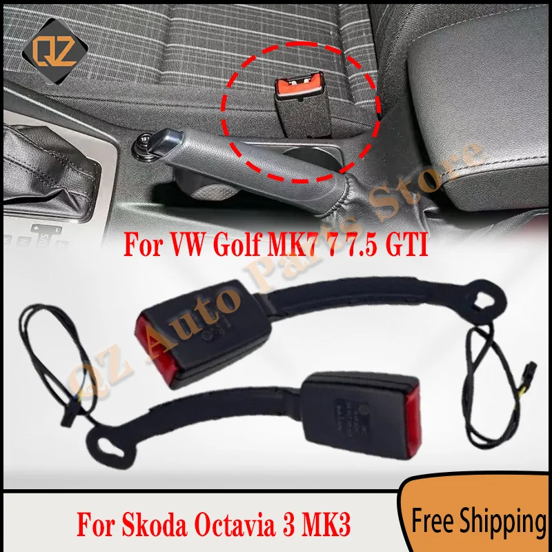 

For Skoda Octavia 3 MK3 VW Golf MK7 7 7.5 Front Left Right Seat Belt Buckle Latch 5ED857755 5ED857756 GTI 5G4857755 5G4857756