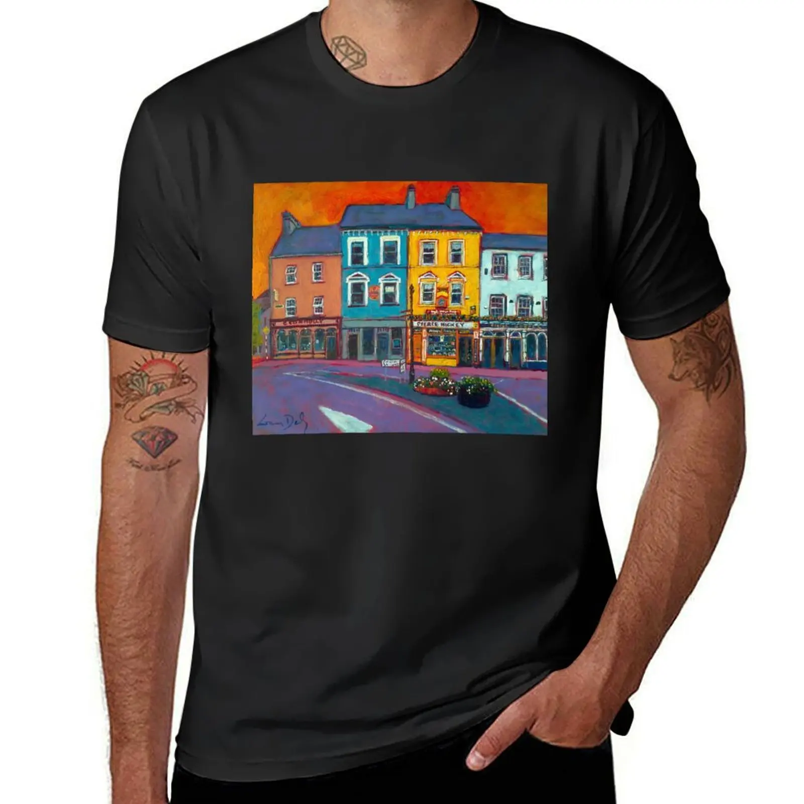 Main Street, Skibbereen (County Cork, Ireland) T-Shirt quick drying summer top workout shirts for men