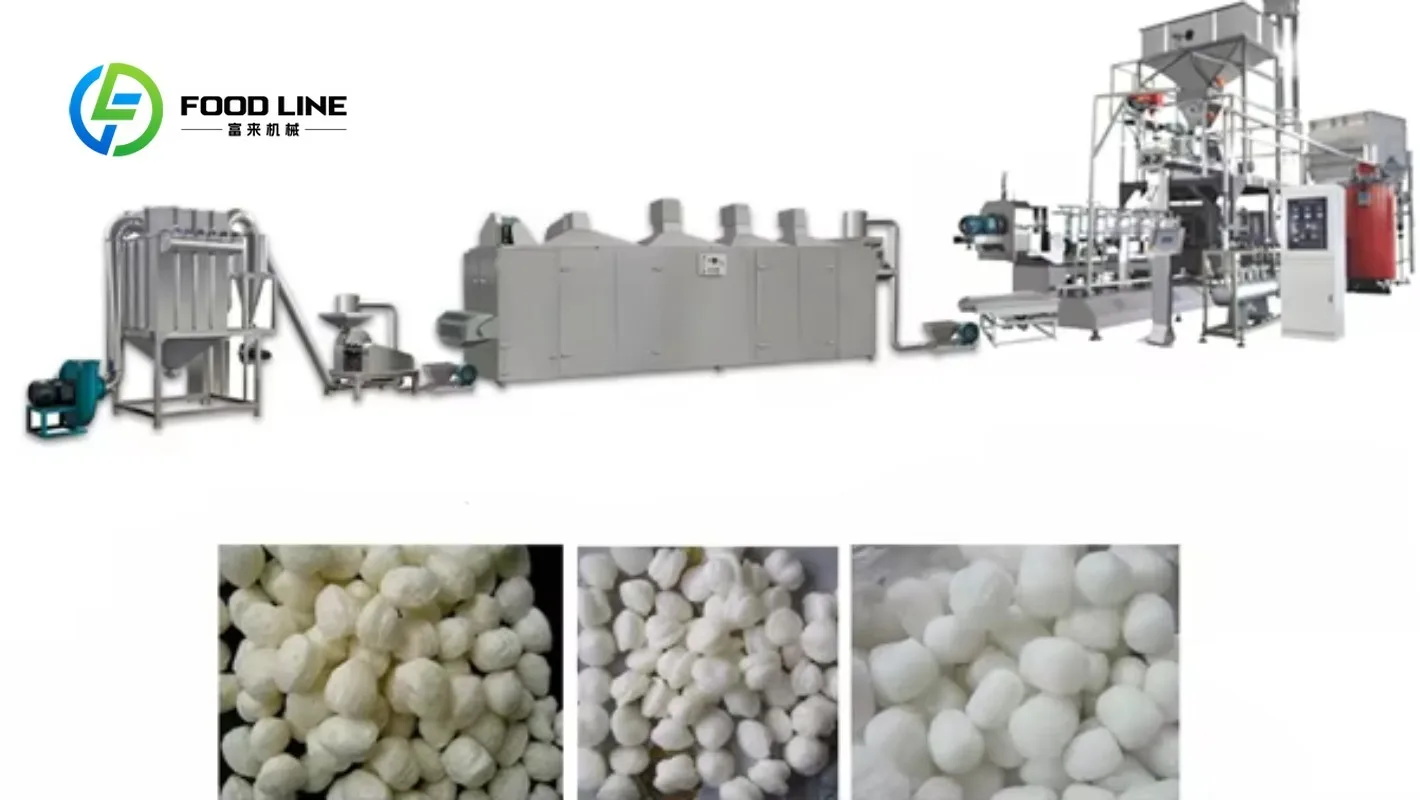 Double Screw Modified Starch Extruder Line Customizable for Industrial Putty Powder Adhesive Stainless Steel