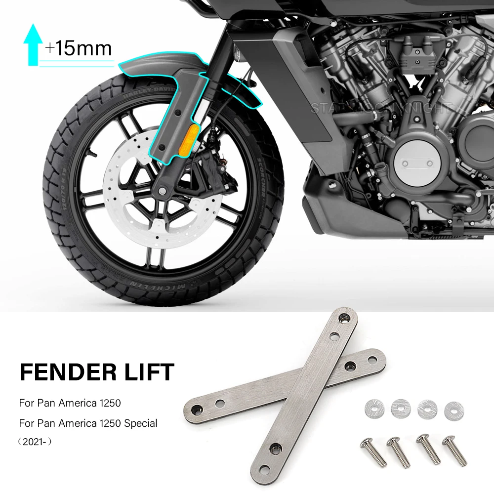 For Pan America 1250 Special Pan America 1250S 2021 2022- RA1250 PA1250 Accessories Front Fender Lift Kit Mudguard Riser Bracket