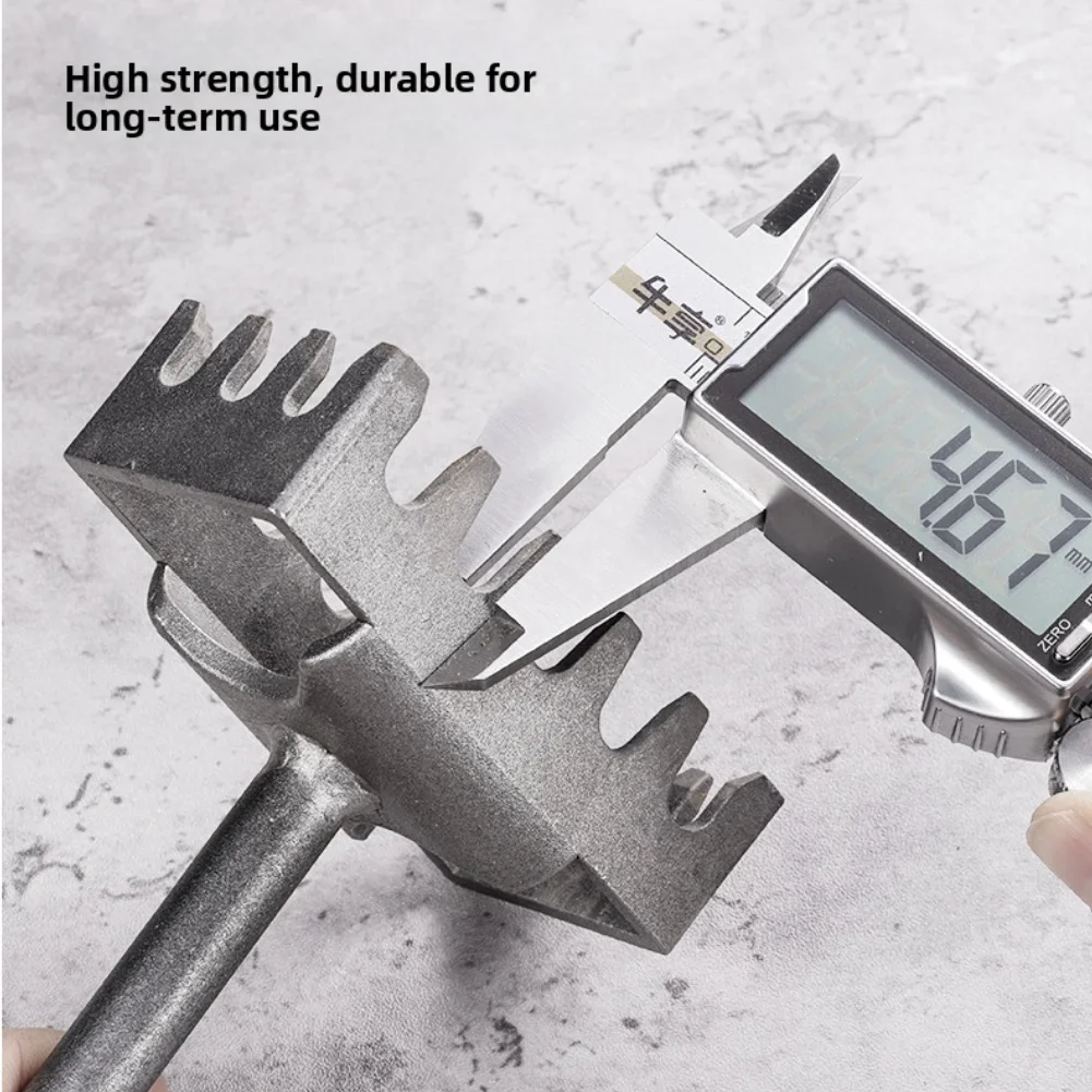 Heavy Duty Stainless Steel 86 Junction Box Hole Punch Tool with Trapezoidal Teeth for Accurate and Clean Square Hole Creation