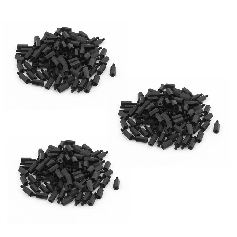 ABPQ-300 Buah M3 12Mm + 6Mm Nilon Spacer Hex Stand-Off Pilar untuk Motherboard