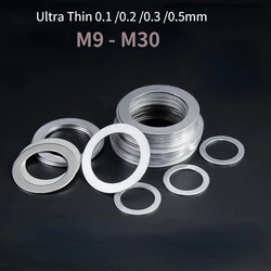 10pcs M9 - M30 304 Stainless Steel DIN988 Ultra Thin Flat Washers Ring Precision Clearance Gasket for Shaft  0.1-1.0 mm