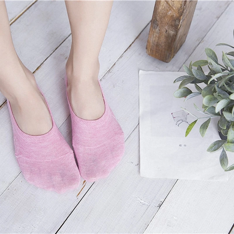 5/10 Pairs High Quality Women's Comfortable Boat Socks Cotton Solid Color Invisible Socks Silicone Non Slip Women Casual Socks