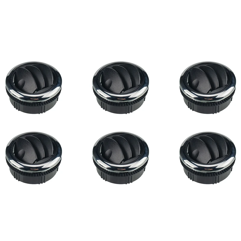 6X Knob Style 75MM A/C Air Conditioning Outlet Vent (Φ 87 / 75/22Mm) For RV Bus Car Boat