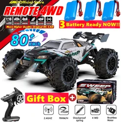 4WD Super RC Car 50KM/H or Brushless 80KM/H High Speed Monster Truck Buggy Radio Racing RTR Off Road 4x4 Drift Vehicles Gifts